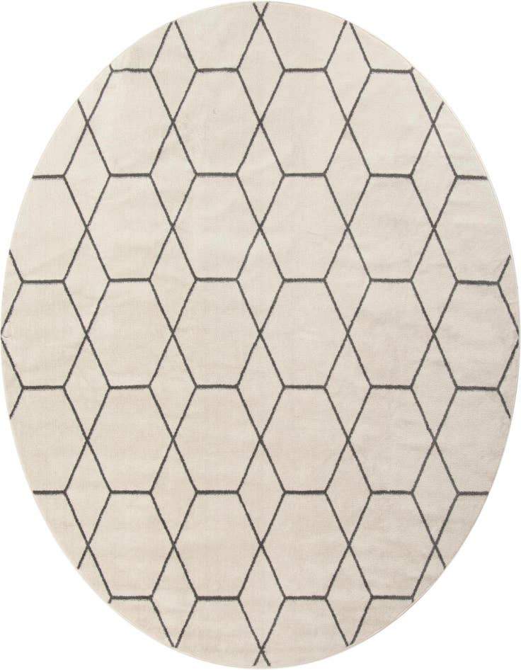 Detail image of 12' x 12' Lattice Frieze Round Rug