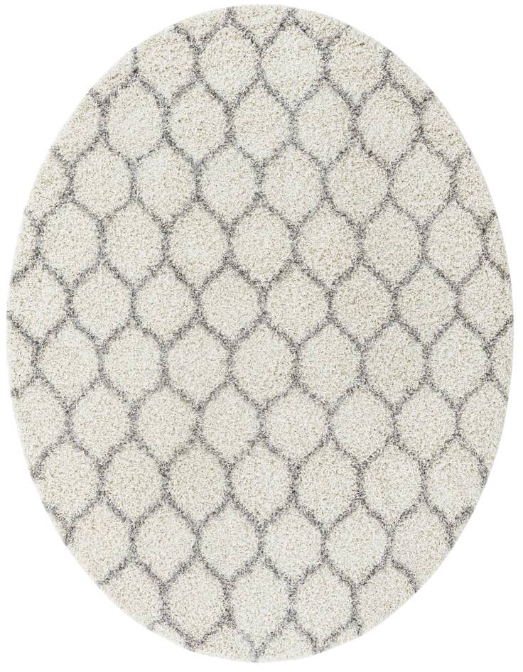 Detail image of 7' 10 x 7' 10 Lattice Shag Round Rug