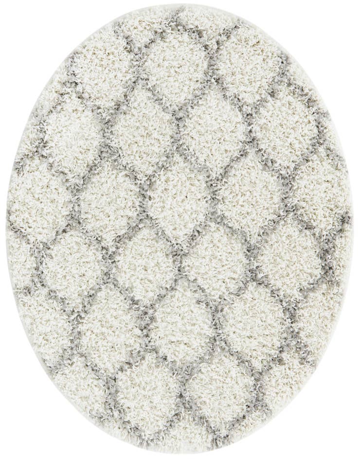 Detail image of 3' 3 x 3' 3 Lattice Shag Round Rug