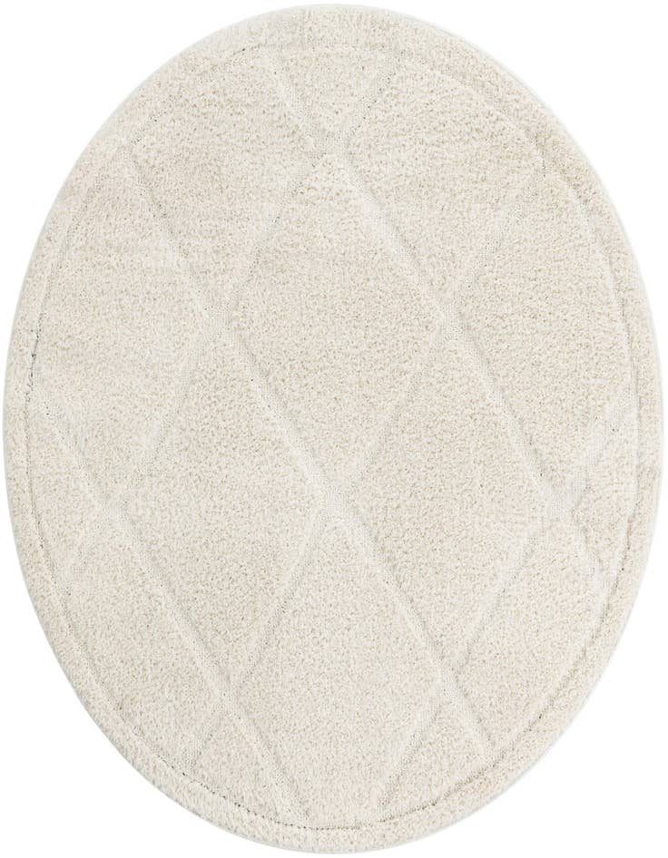 Detail image of 5' 3 x 5' 3 Lattice Shag Round Rug