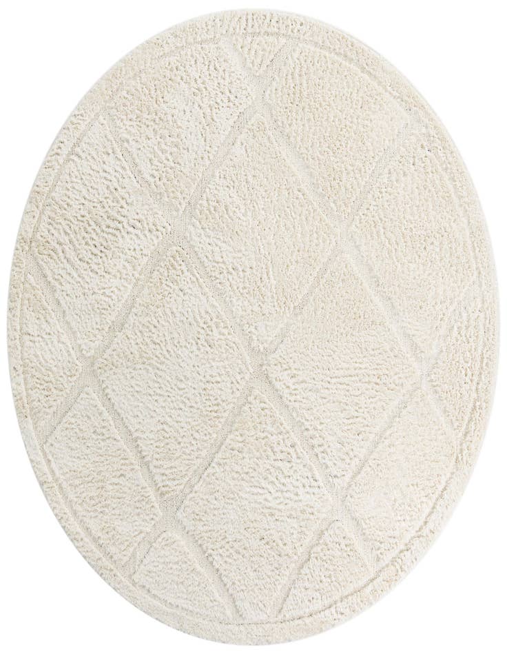 Detail image of 7' 10 x 7' 10 Lattice Shag Round Rug