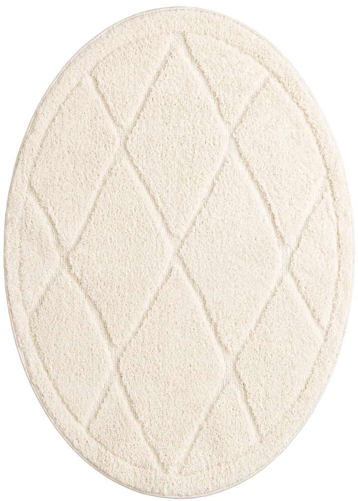 4' x 4' Lattice Shag Round Rug
