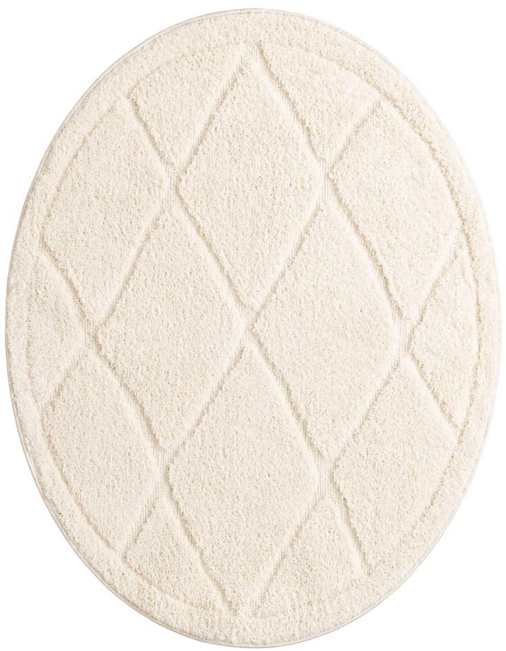 Detail image of 4' x 4' Lattice Shag Round Rug