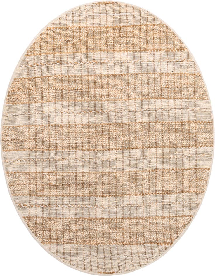 Detail image of 7' 10 x 7' 10 Hand Braided Laurel Handwoven Jute Round Rug
