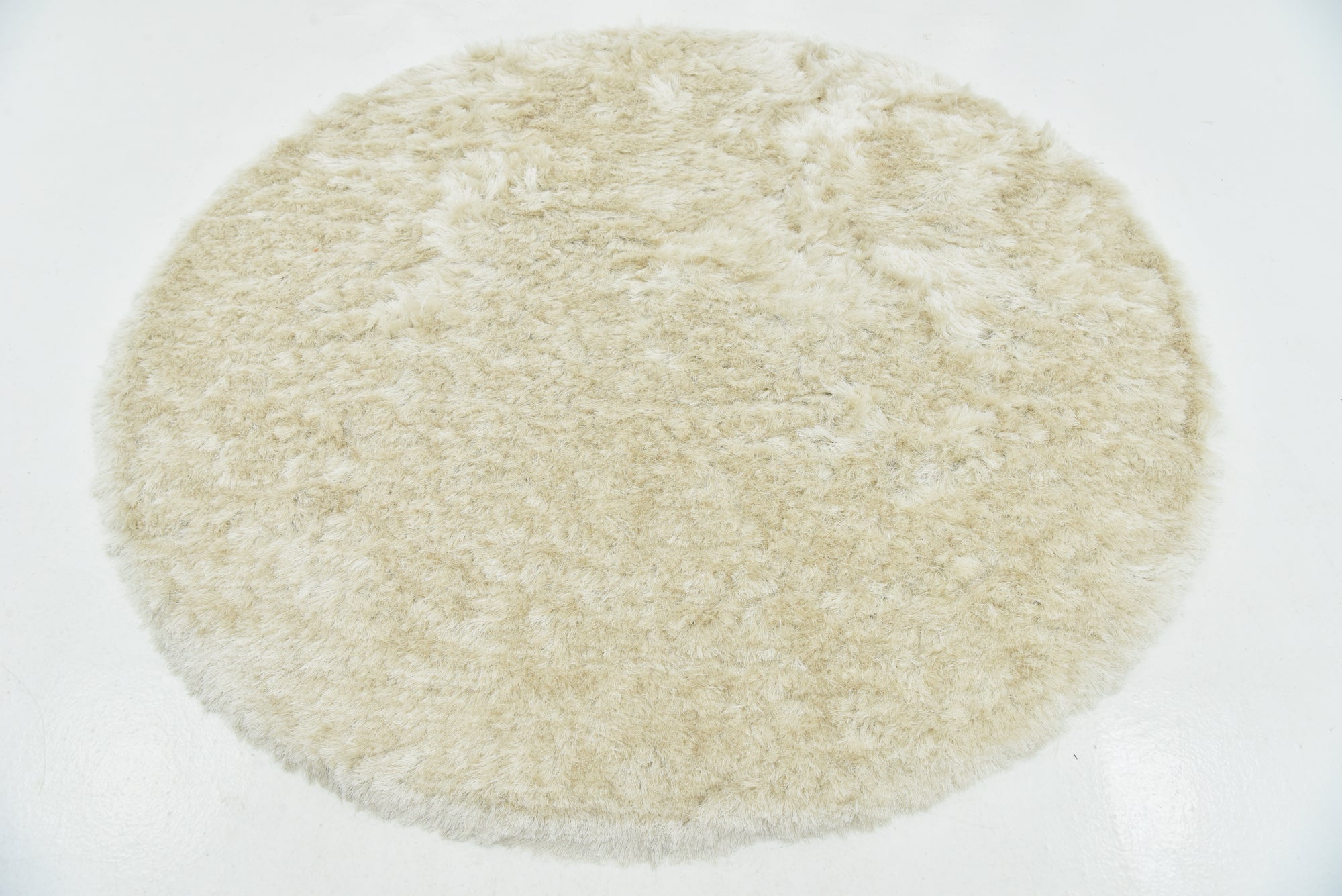 7' x 7' Luxe Solid Shag Round Rug