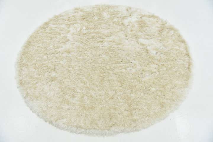 7' x 7' Luxury Solid Shag Round Rug