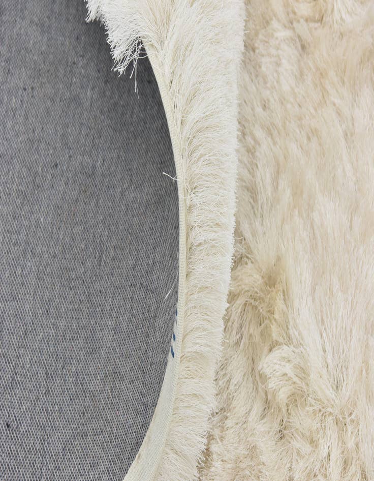 Detail image of 7' x 7' Luxury Solid Shag Round Rug
