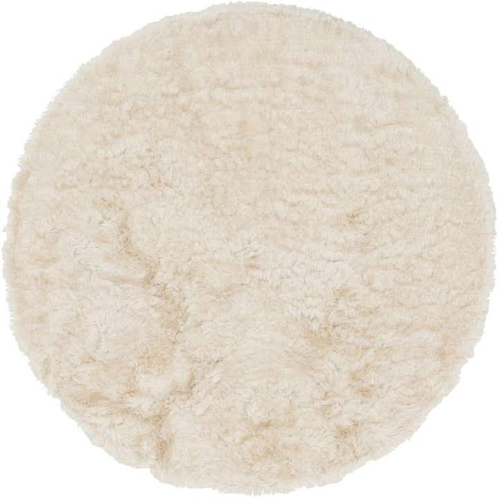 7' x 7' Luxury Solid Shag Round Rug
