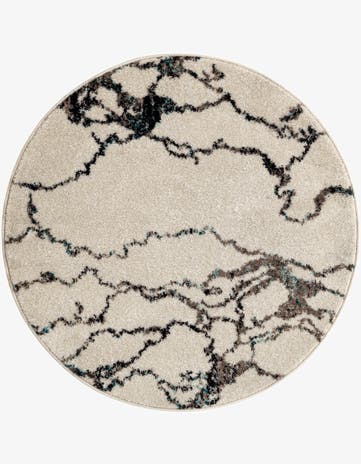 Ivory Madeline Round Rug