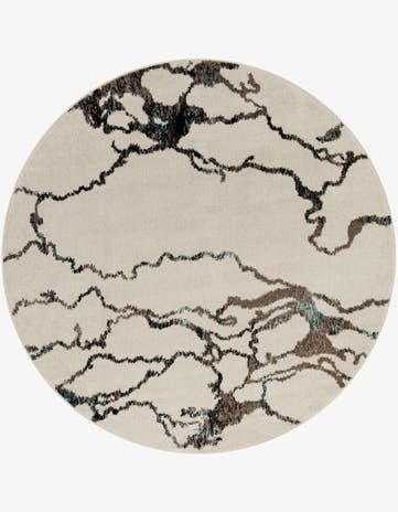 Ivory Madeline Round Rug