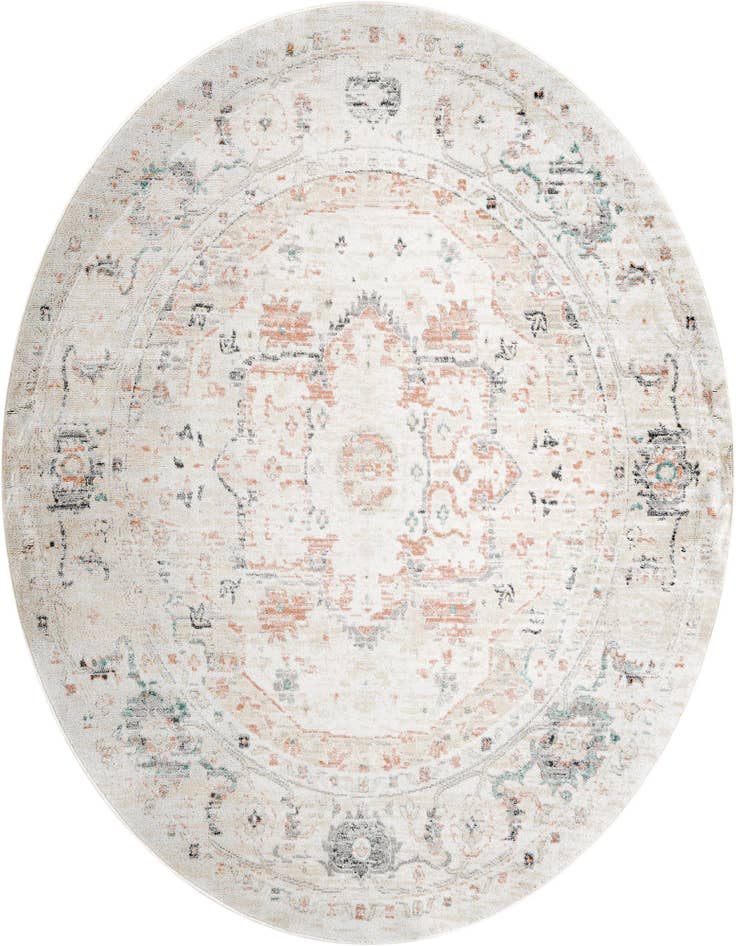 Detail image of 7' 10 x 7' 10 Madeline Vintage Round Rug