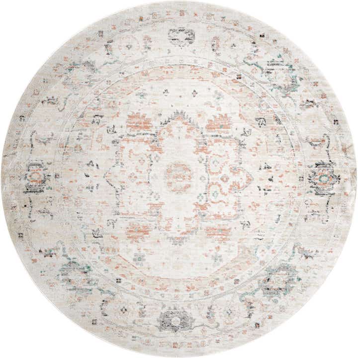 7' 10 x 7' 10 Madeline Vintage Round Rug