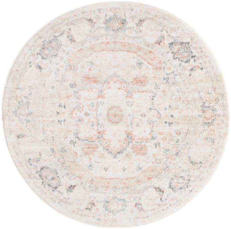 Detail image of 4' x 4' Madeline Vintage Round Rug
