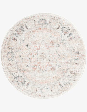 Ivory Madeline Vintage Round Rug