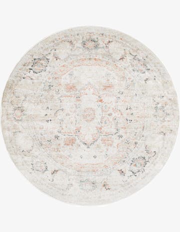 Ivory Madeline Vintage Round Rug
