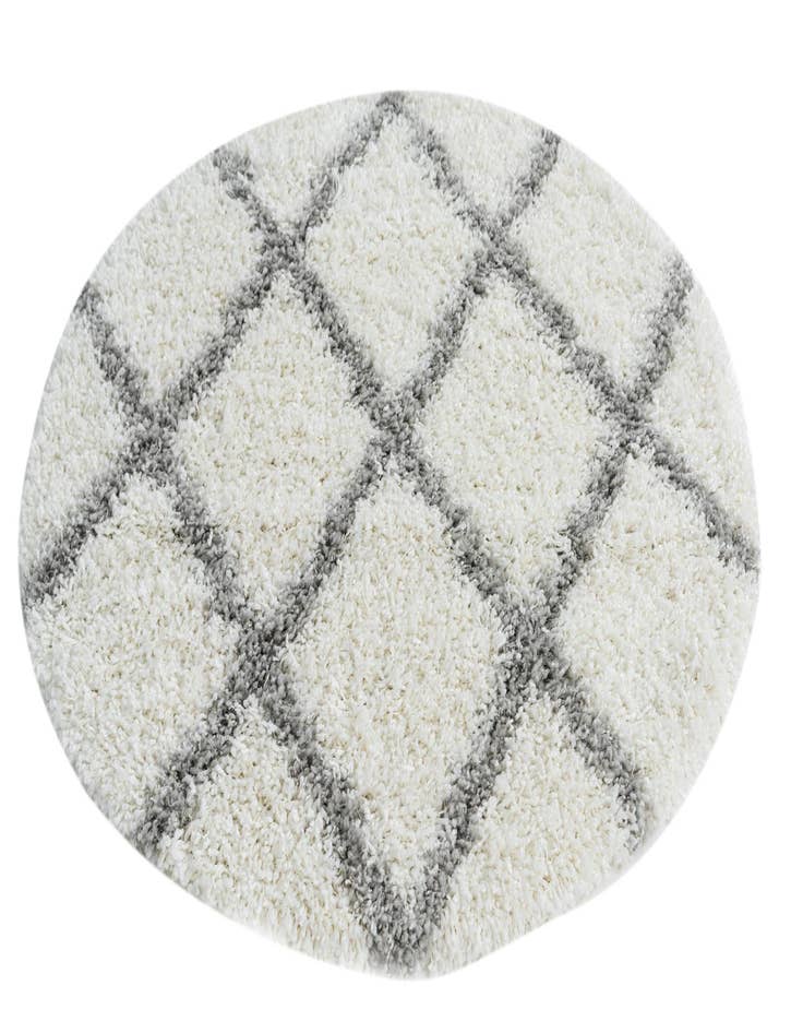 Detail image of 3' 10 x 4' Marrakesh Shag Round Rug