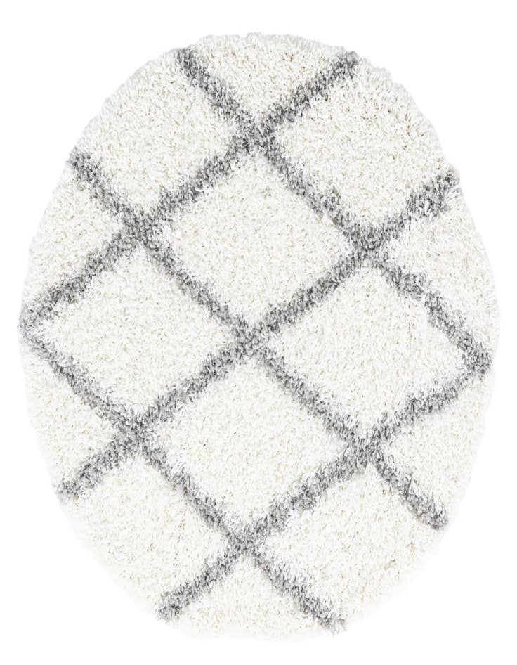 Detail image of 3' 10 x 4' Marrakesh Shag Round Rug