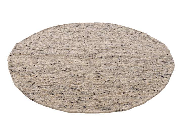 4' 9 x 4' 11 Hand Knotted Moroccan Wool Round Rug