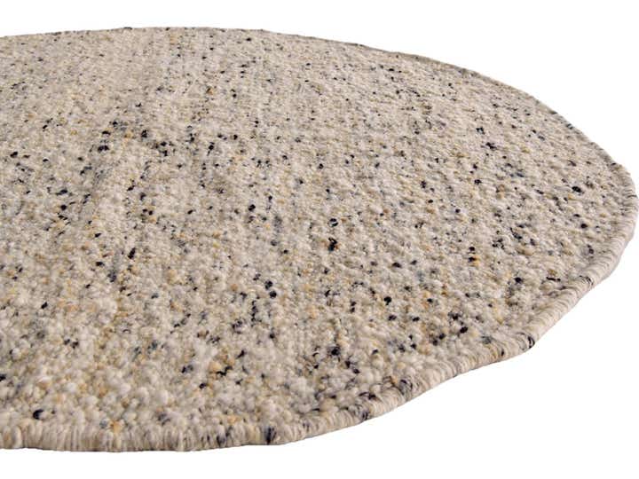 4' 9 x 4' 11 Hand Knotted Moroccan Wool Round Rug