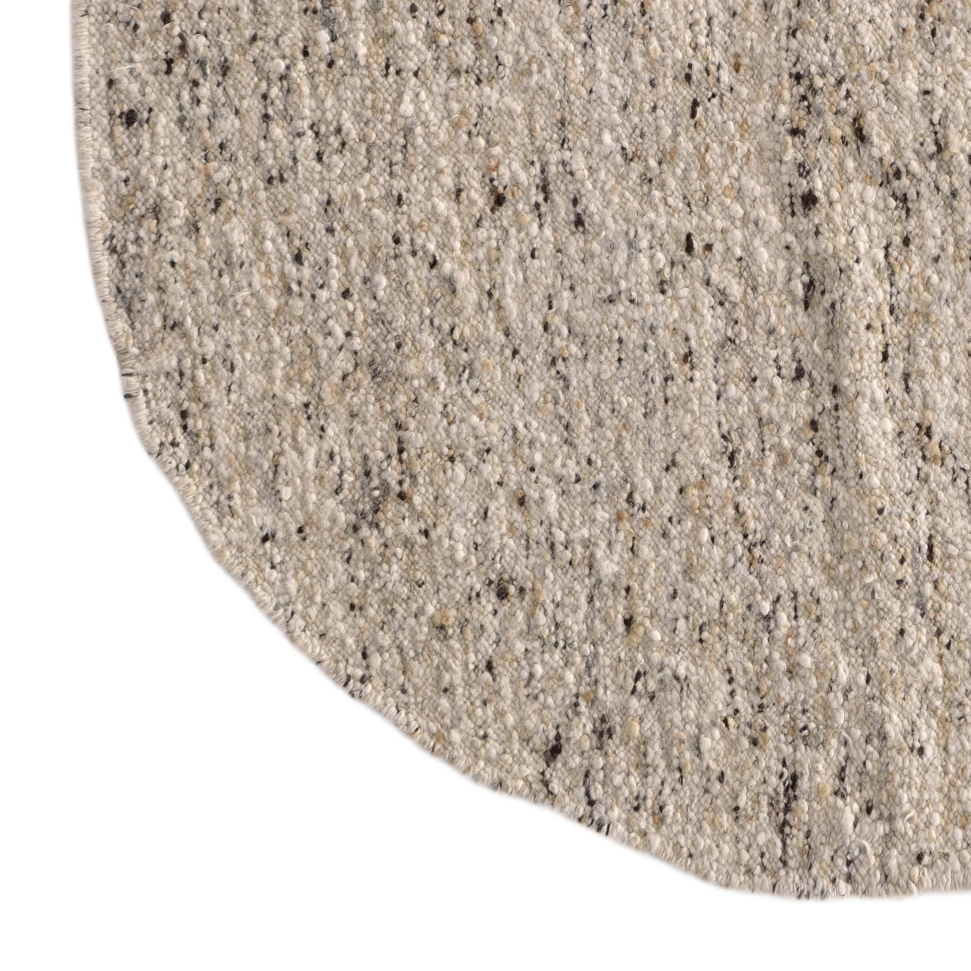 4' 9 x 4' 11 Hand Knotted Moroccan Wool Round Rug