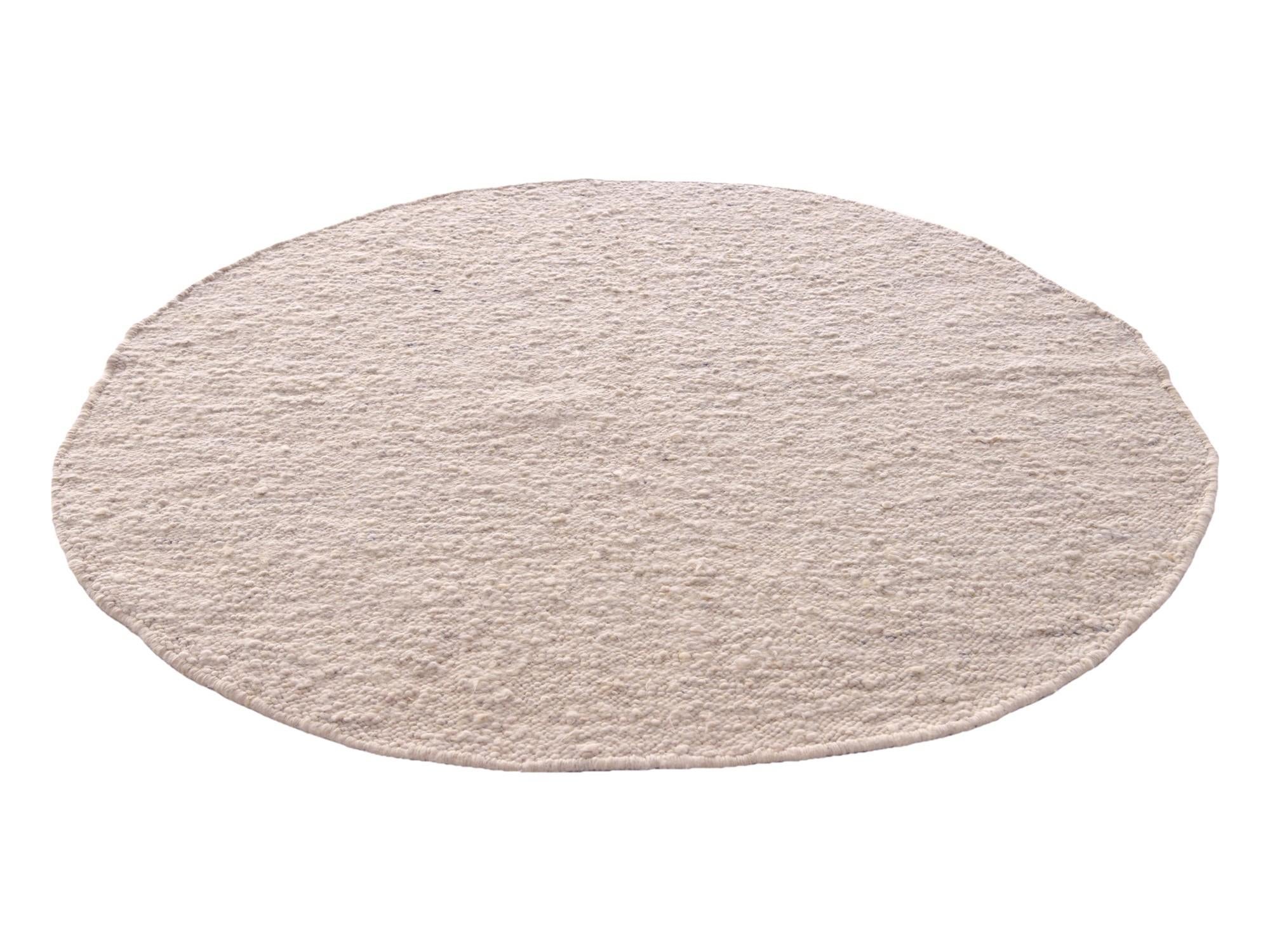 4' 10 x 5' 1 Hand Knotted Moroccan Wool Round Rug