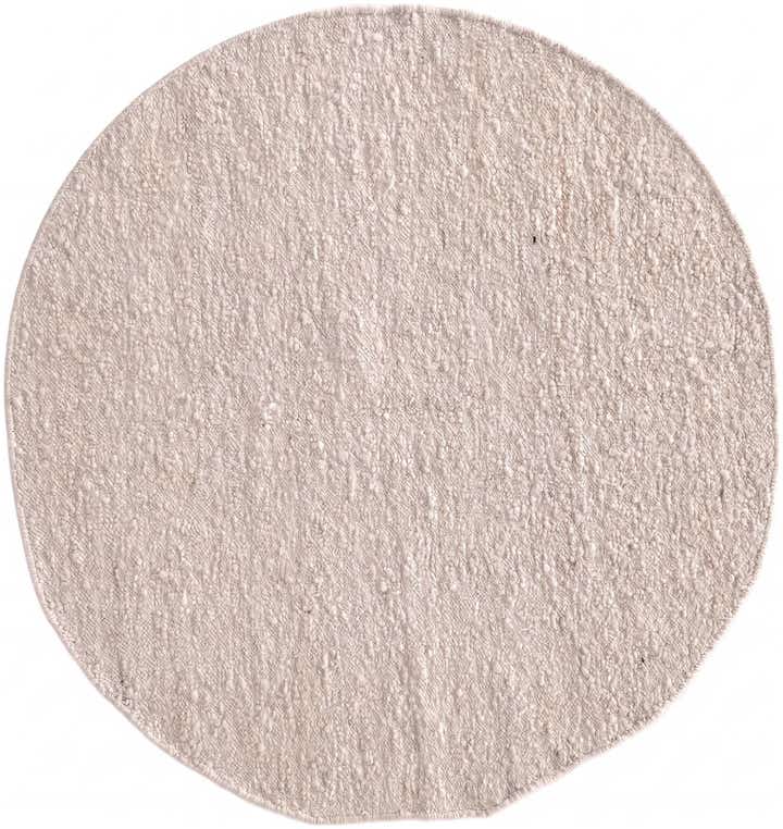 4' 10 x 5' 1 Hand Knotted Moroccan Wool Round Rug
