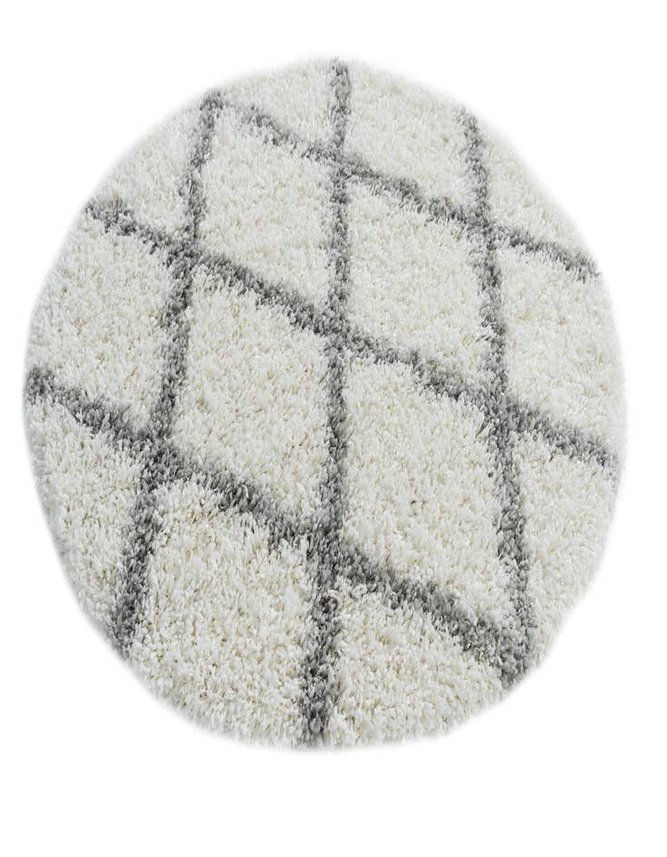 Detail image of 3' 10 x 4' Moroccan Shag Round Rug