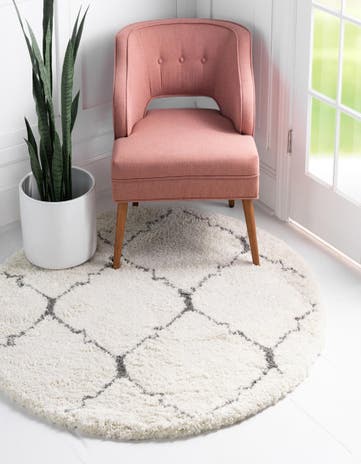 8' x 8' Moroccan Shag Round Rug
