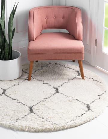8' x 8' Moroccan Shag Round Rug