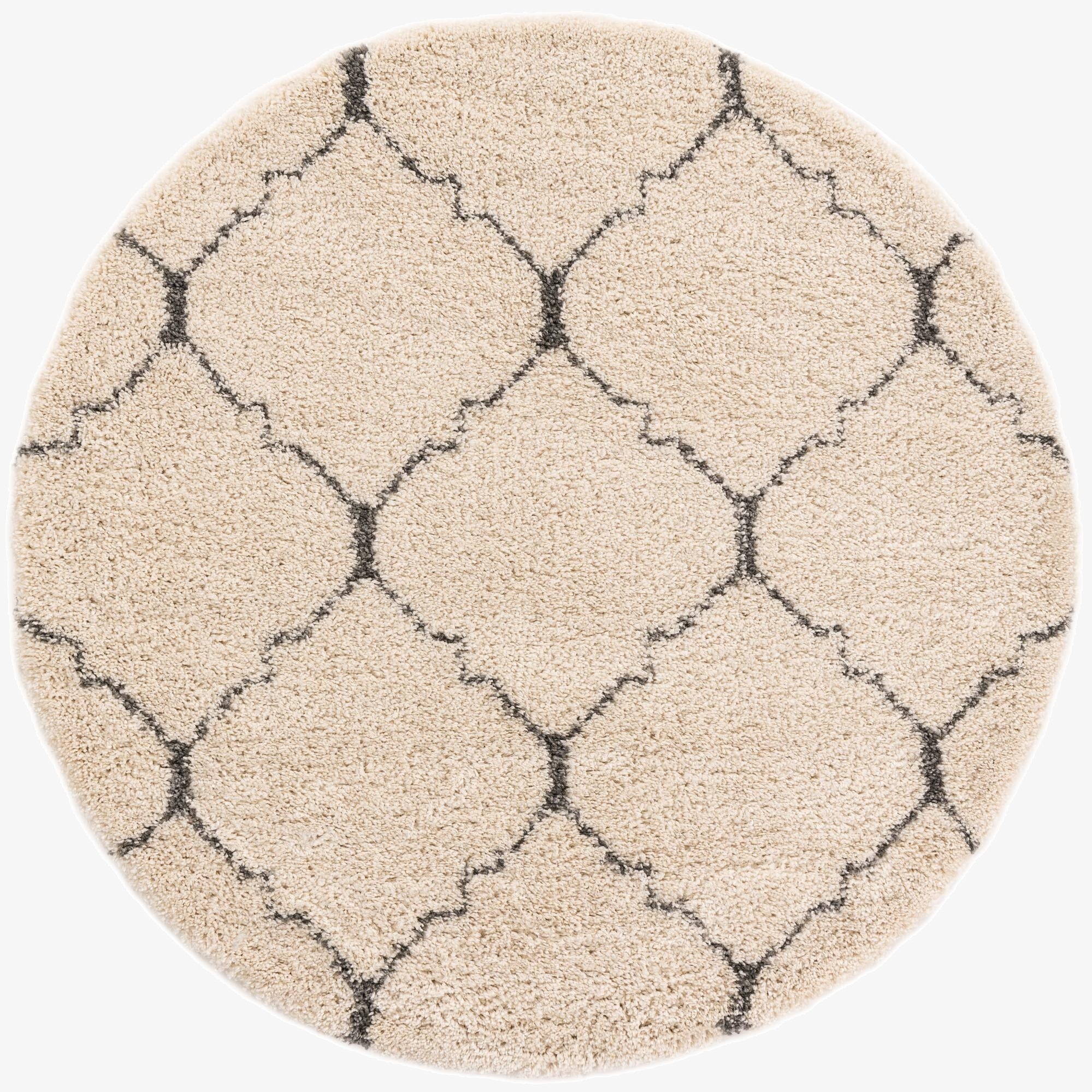 185cm x 185cm Marrakesh Shag Round Rug
