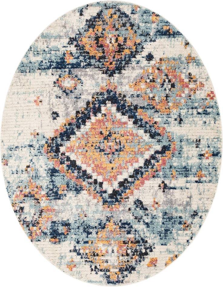 Detail image of 7' x 7' Morocco Round Rug