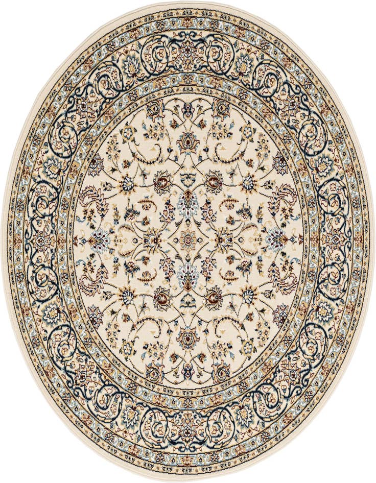 Detail image of 5' 3 x 5' 3 Nain Design Round Rug