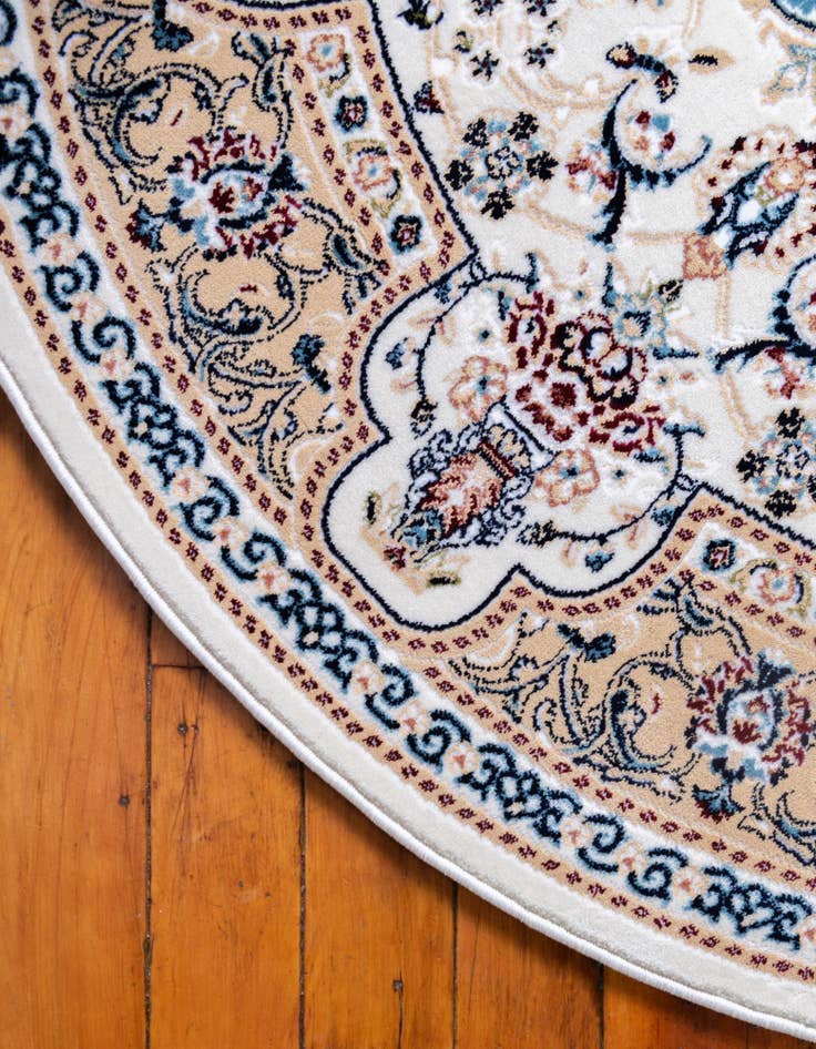 Detail image of 5' x 5' Nain Design Round Rug