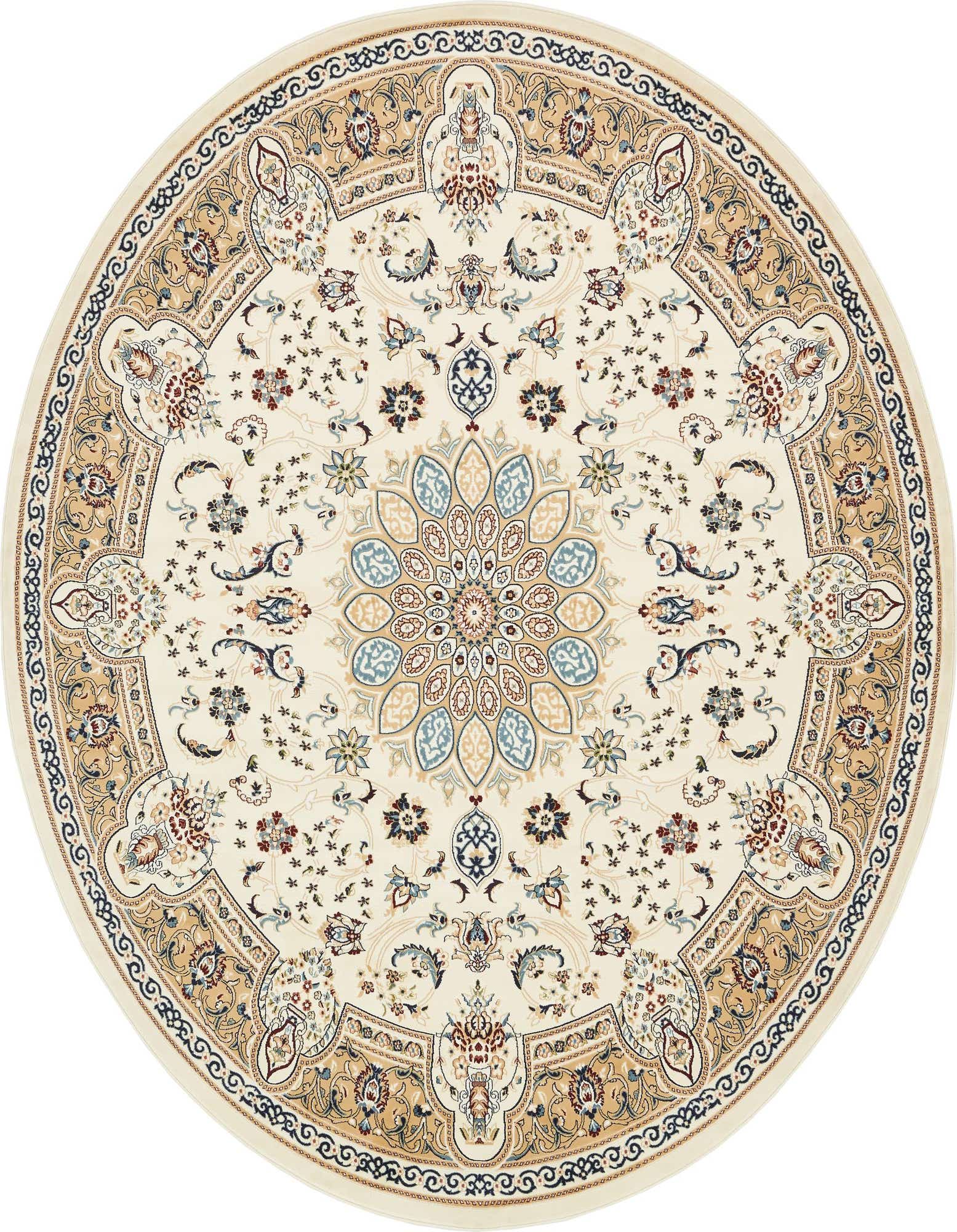 5' x 5' Nain Design Round Rug