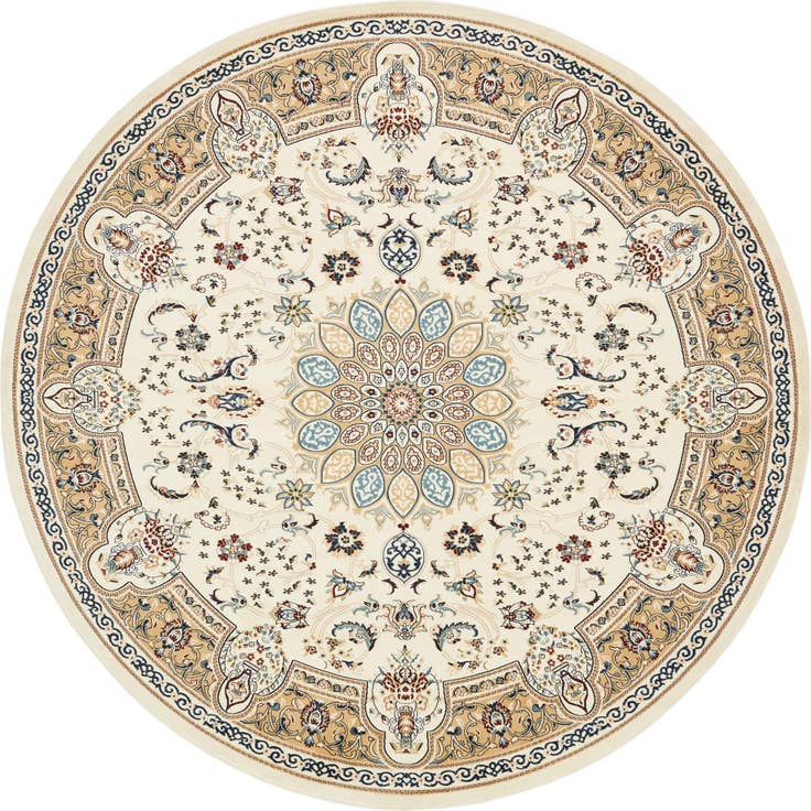Detail image of 5' x 5' Nain Design Round Rug