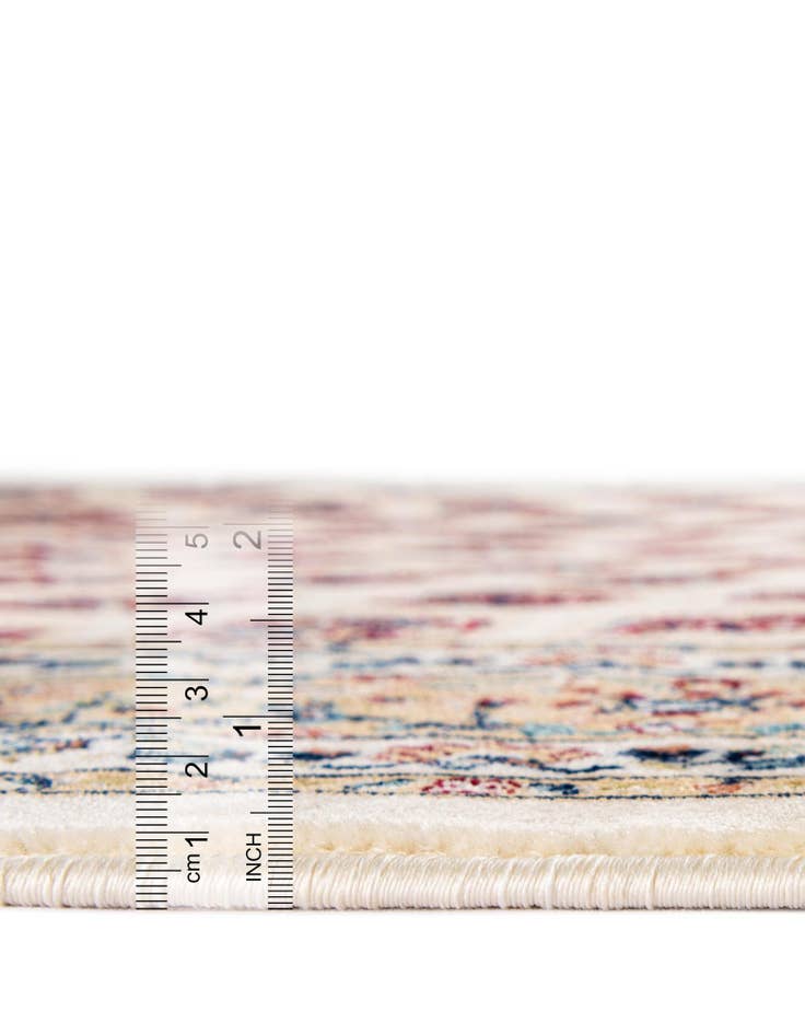 Detail image of 5' 3 x 5' 3 Nain Design Round Rug