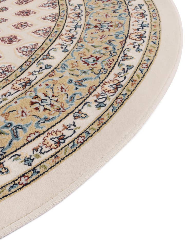 Detail image of 5' 3 x 5' 3 Nain Design Round Rug