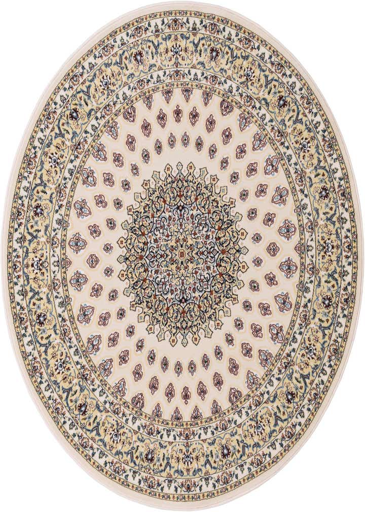 5' 3 x 5' 3 Nain Design Round Rug