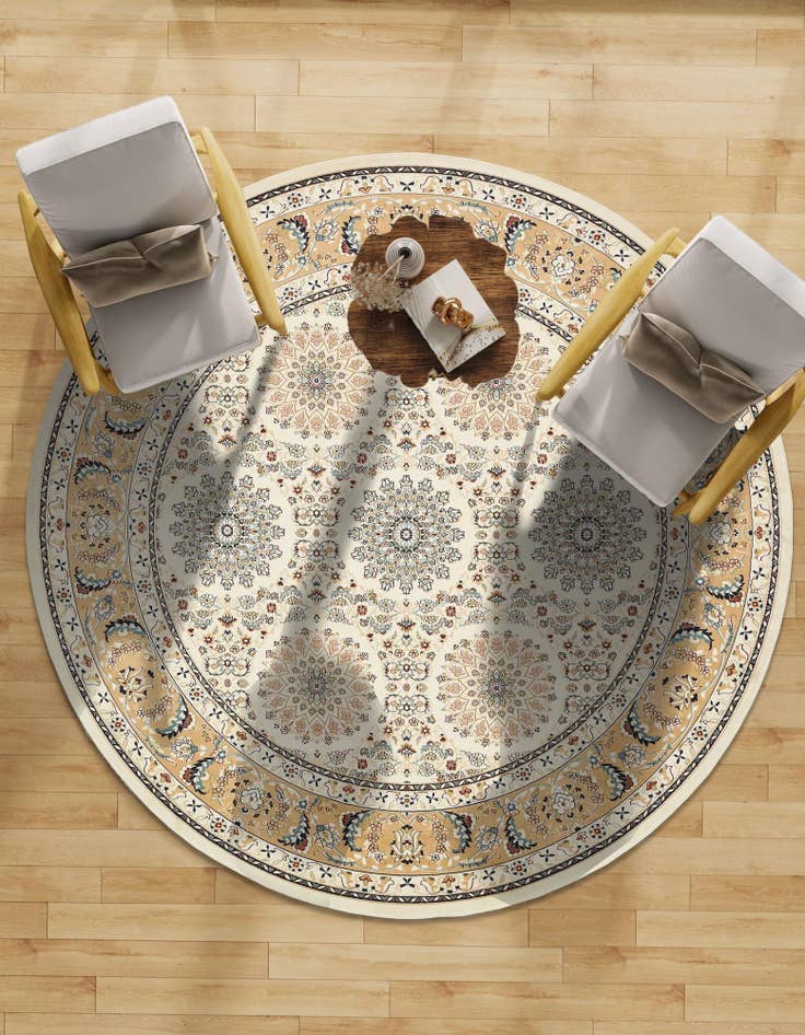 Detail image of 10' x 10' Nain Design Round Rug