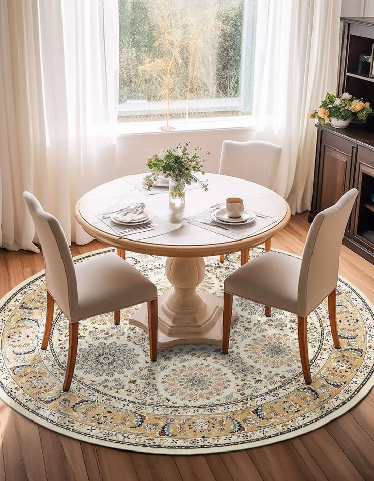 Detail image of 10' x 10' Nain Design Round Rug