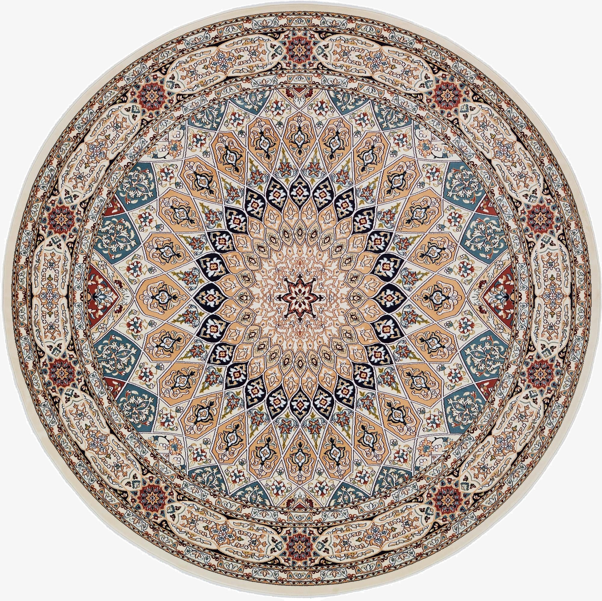 10' x 10' Nain Design Round Rug