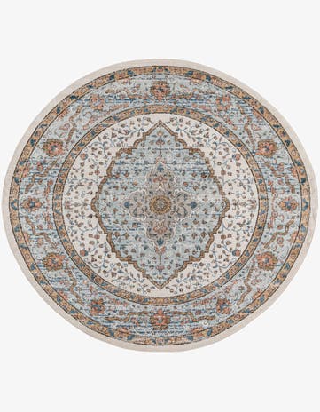 Ivory Nyla Round Rug