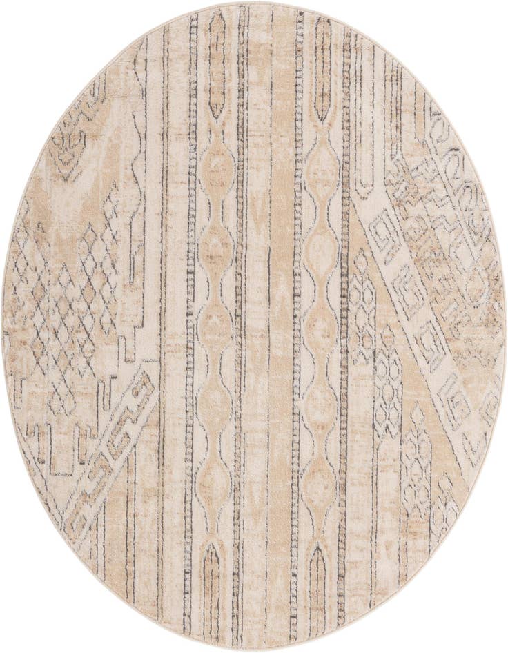 Detail image of 5' 3 x 5' 3 Oregon Round Rug