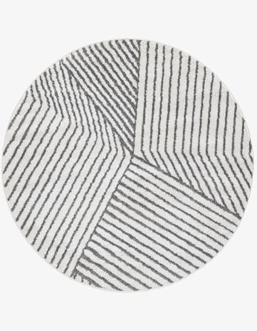 Ivory Oslo Round Rug