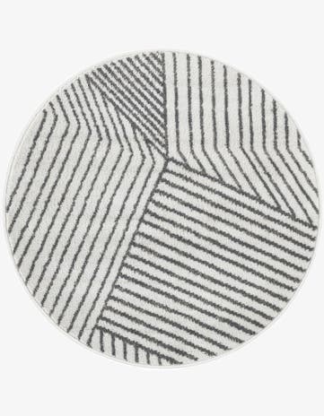 Ivory Oslo Round Rug