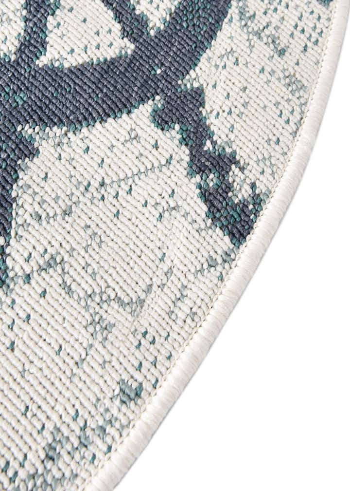 4' x 4' Easy-Clean Coastal Indoor / Outdoor Round Rug