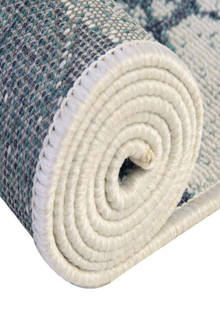 4' x 4' Easy-Clean Coastal Indoor / Outdoor Round Rug