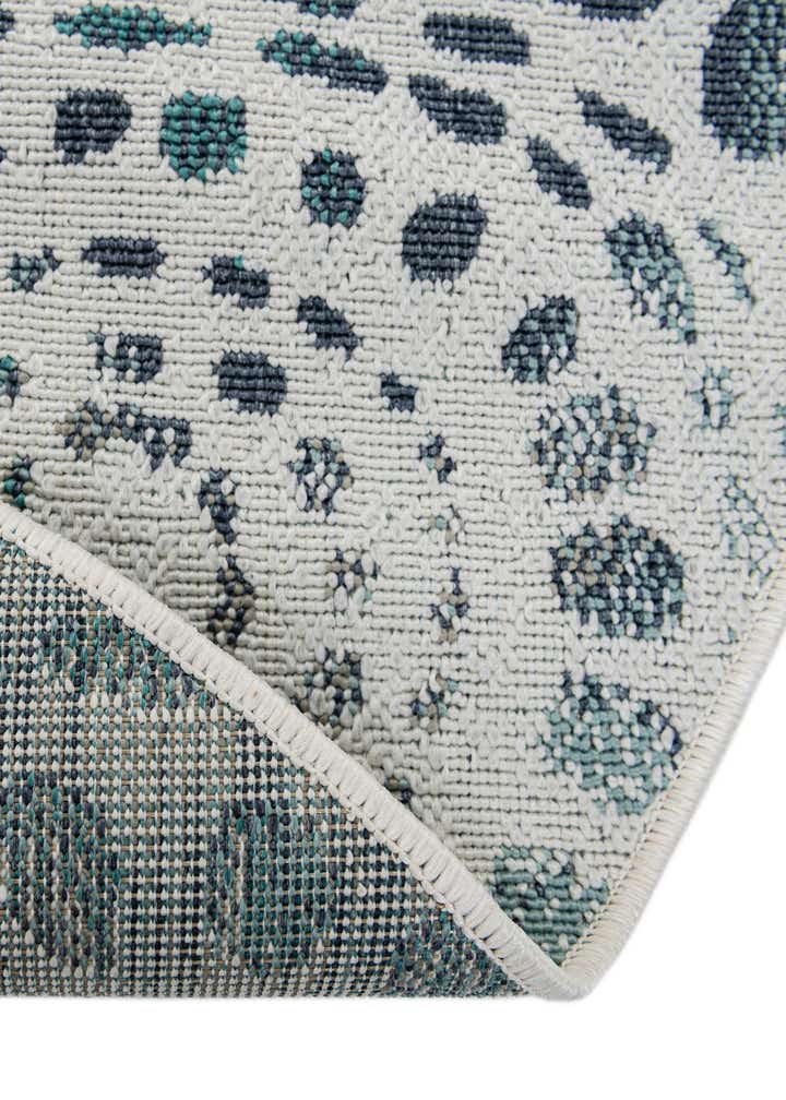 7' 10 x 7' 10 Easy-Clean Coastal Indoor / Outdoor Round Rug