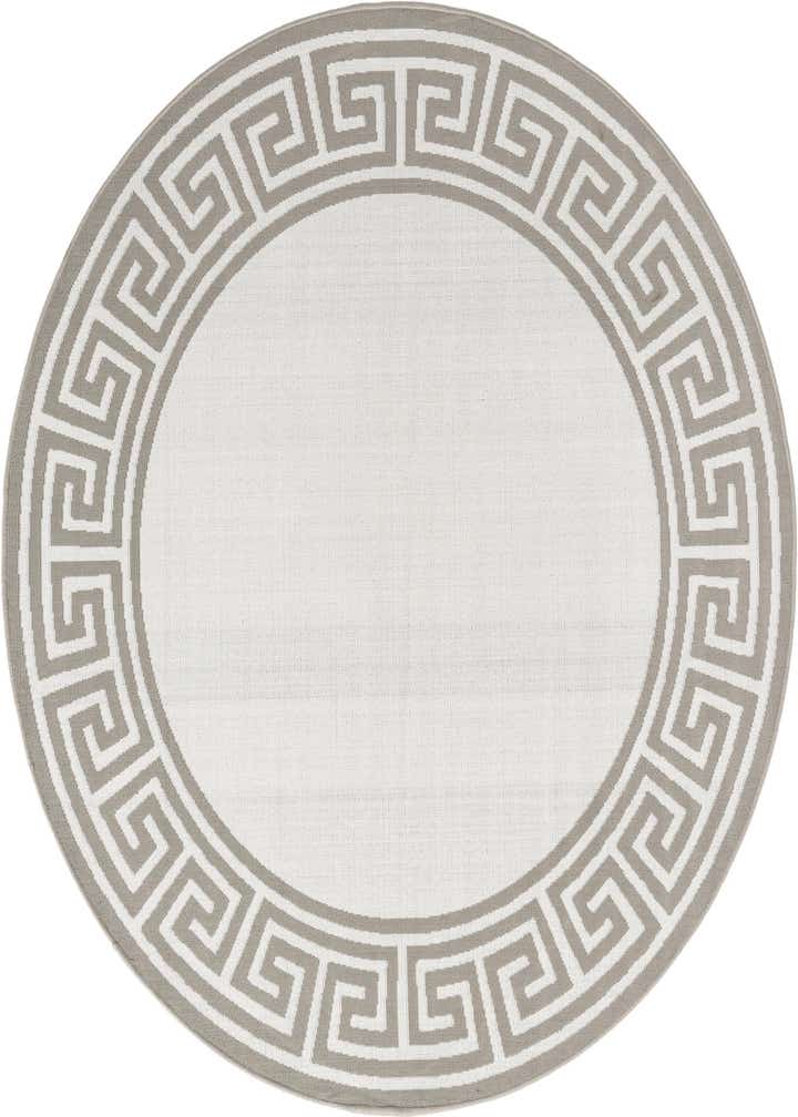 7' x 7' Easy-Clean Coastal Indoor / Outdoor Round Rug