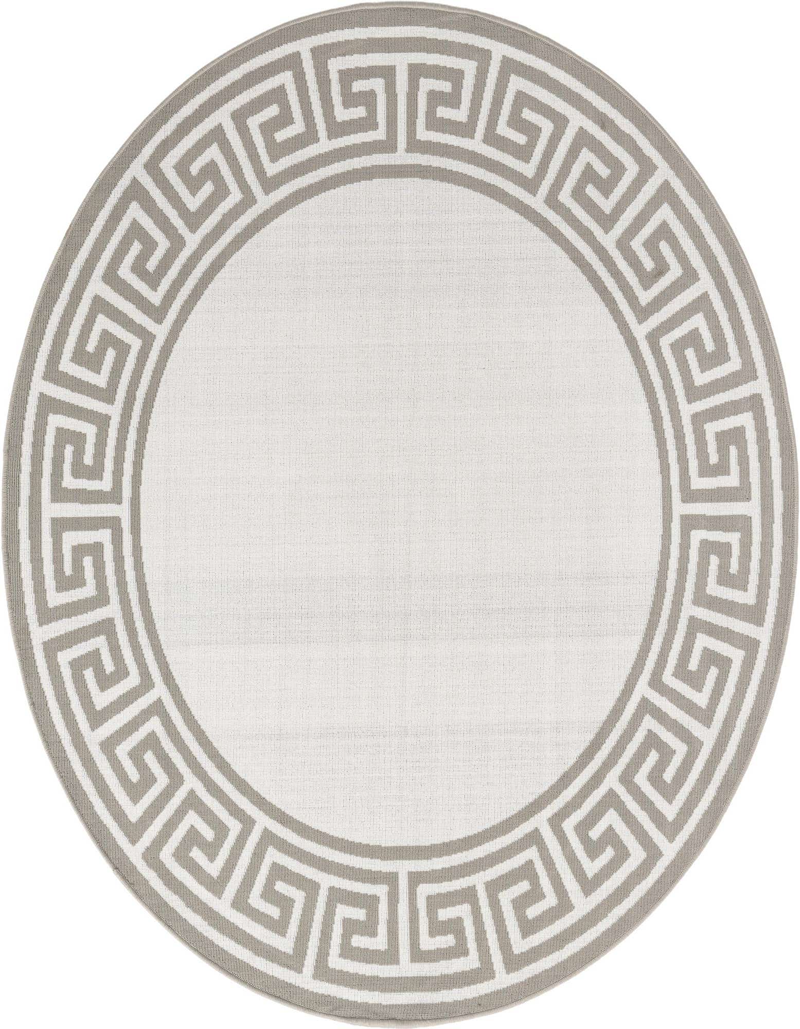 7' x 7' Easy-Clean Coastal Indoor / Outdoor Round Rug